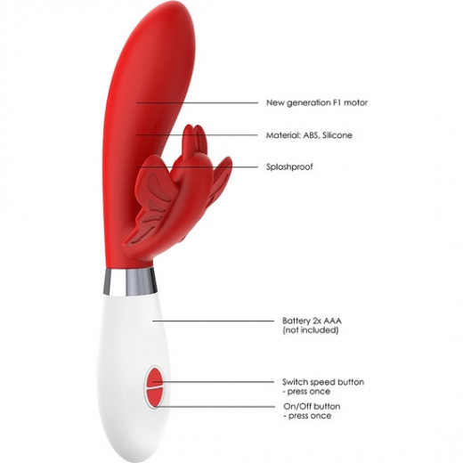 ALEXIOS ULTRA SOFT SILICONE 10 SPEEDS ROJO