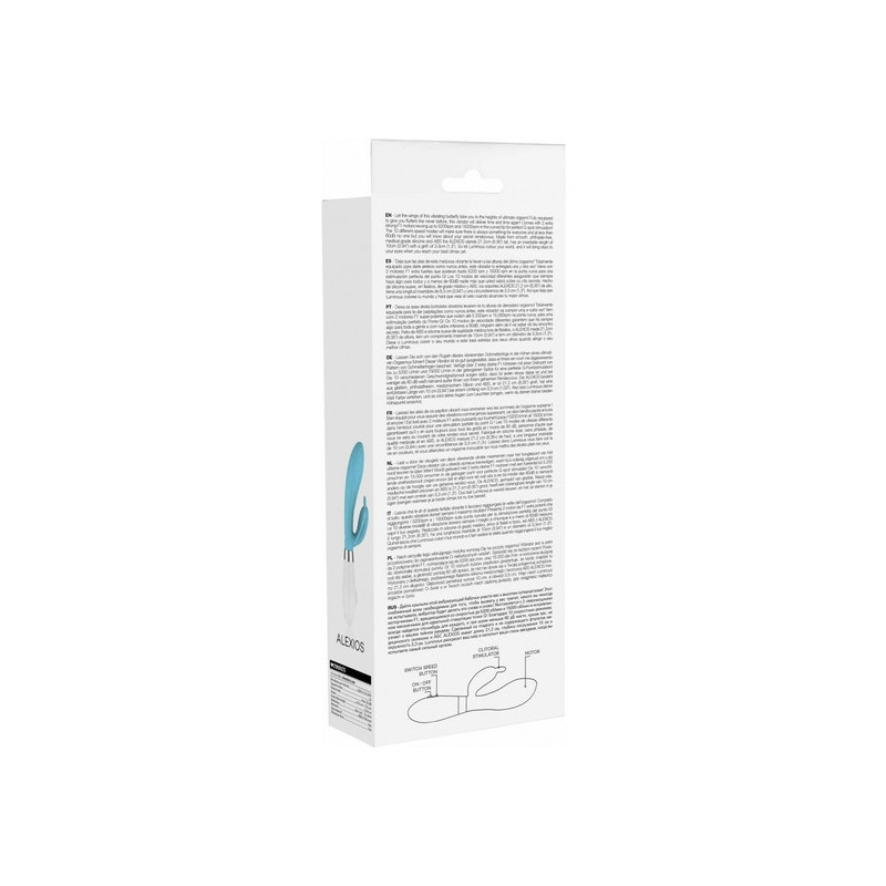 ALEXIOS ULTRA SOFT SILICONE 10 SPEEDS TURQUESA