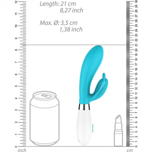 ALEXIOS ULTRA SOFT SILICONE 10 SPEEDS TURQUESA