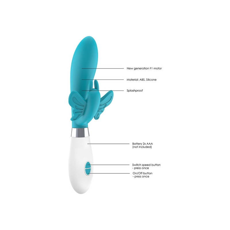 ALEXIOS ULTRA SOFT SILICONE 10 SPEEDS TURQUESA