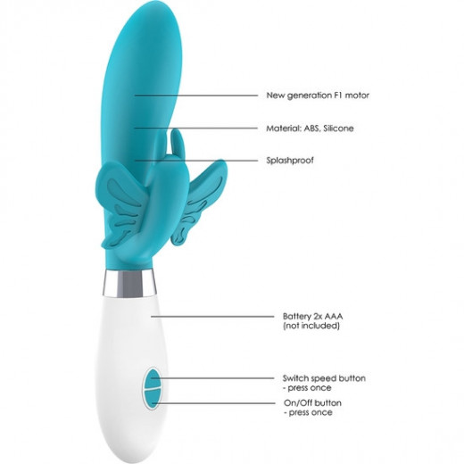 ALEXIOS ULTRA SOFT SILICONE 10 SPEEDS TURQUESA