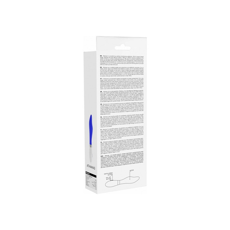 ATHAMAS ULTRA SOFT SILICONE 10 SPEEDS AZUL