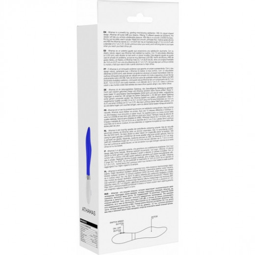 ATHAMAS ULTRA SOFT SILICONE 10 SPEEDS AZUL