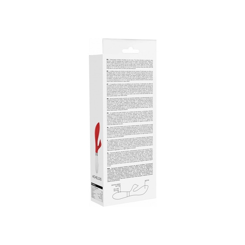 ACHELOIS ULTRA SOFT SILICONE 10 SPEEDS ROJO
