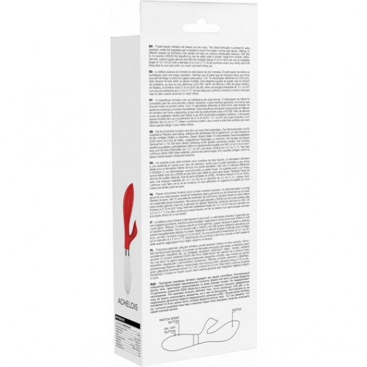 ACHELOIS ULTRA SOFT SILICONE 10 SPEEDS ROJO