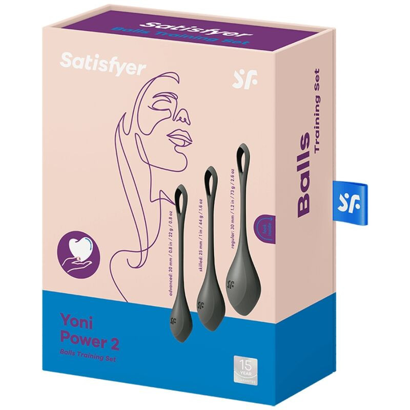 SATISFYER YONI POWER 2 KIT DE ENTRENAMIENTO AZUL