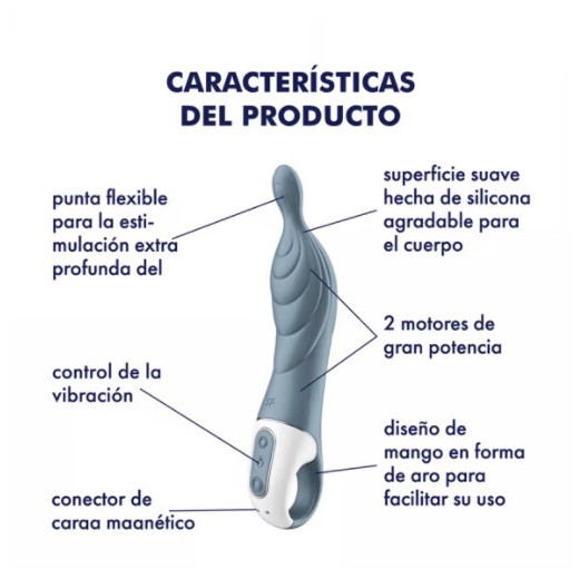 SATISFYER A MAZING 2 VIBRADOR PUNTO A GRIS