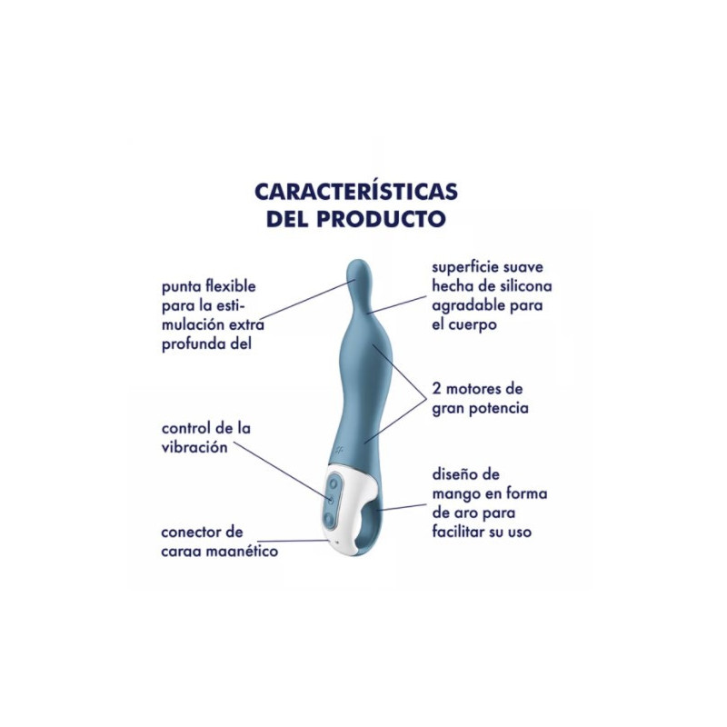 SATISFYER A MAZING 1 VIBRADOR PUNTO A AZUL
