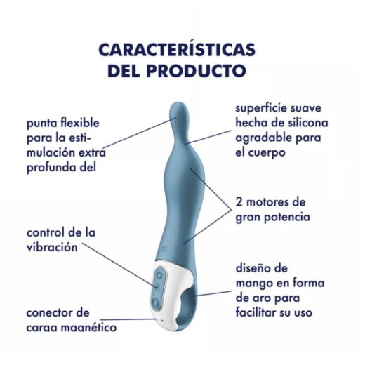 SATISFYER A MAZING 1 VIBRADOR PUNTO A AZUL