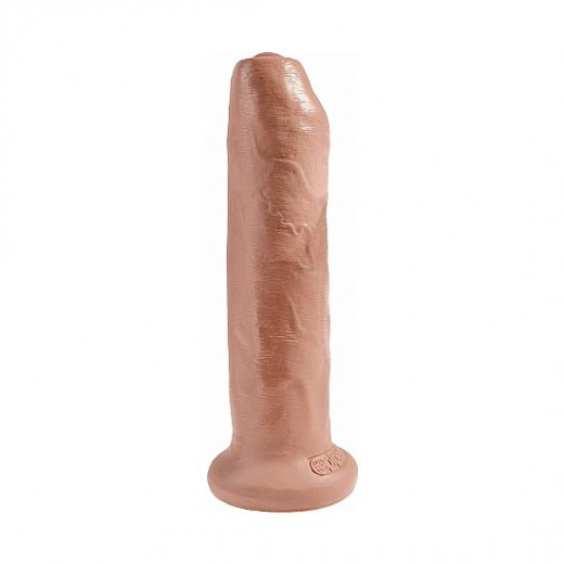 UNCUT 19CM PENE REALISTA CON PREPUCIO MoVIL MULATO