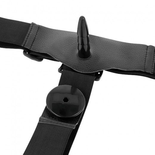 HARNESS ATTRACTION HARRIS DOBLE PENETRACIÓN CON VIBRACION 18 X 3.5CM