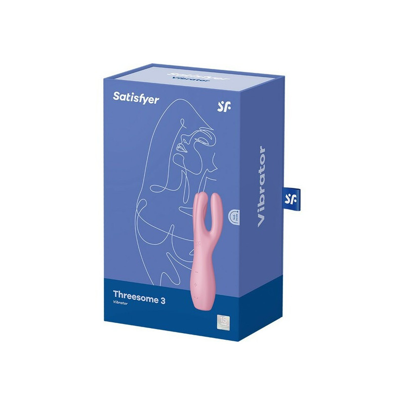 SATISFYER THREESOME 3 LAY ON VIBRADOR ROSA