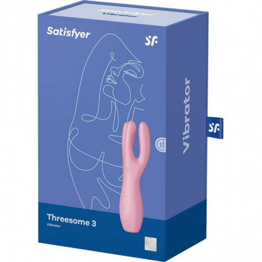 SATISFYER THREESOME 3 LAY ON VIBRADOR ROSA