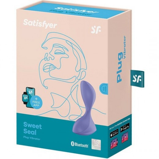 SATISFYER SWEET SEAL VIBRADOR ANAL MORADO