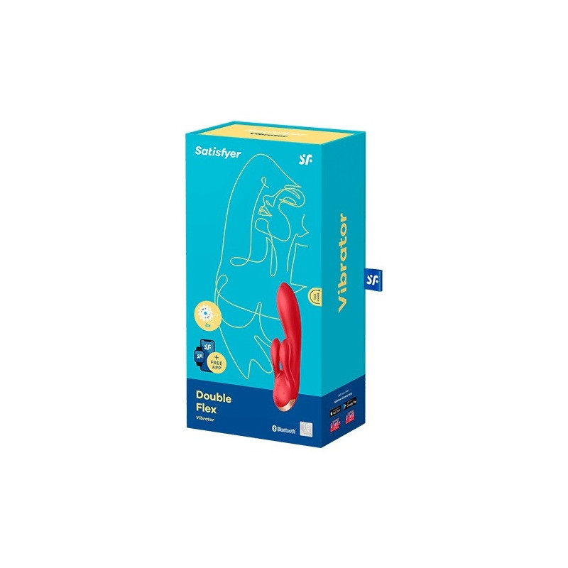 SATISFYER DOUBLE FLEX CONNECT ROJO
