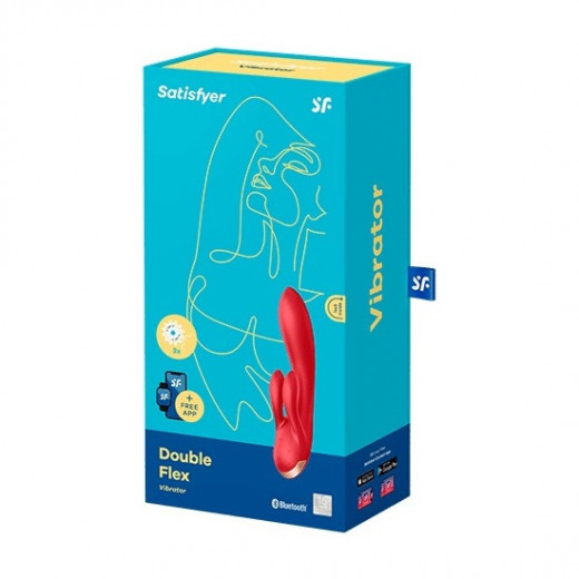 SATISFYER DOUBLE FLEX CONNECT ROJO