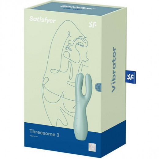 SATISFYER THREESOME 3 LAY ON VIBRADOR VERDE