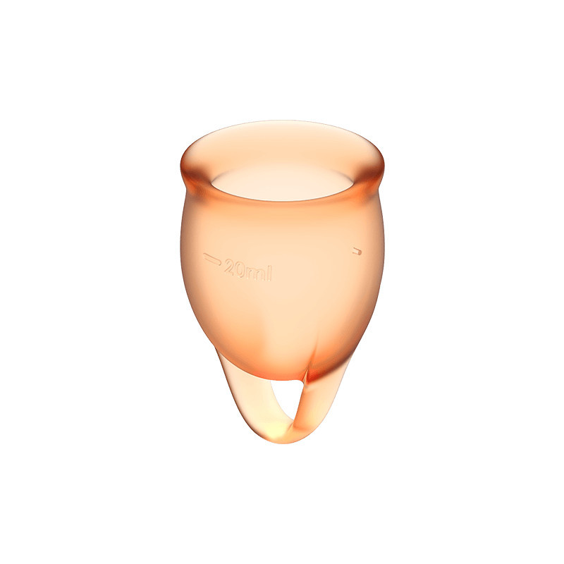 SATISFYER FEEL CONFIDENT COPA MENSTRUAL NARANJA