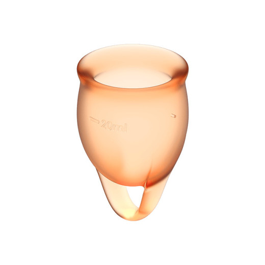 SATISFYER FEEL CONFIDENT COPA MENSTRUAL NARANJA