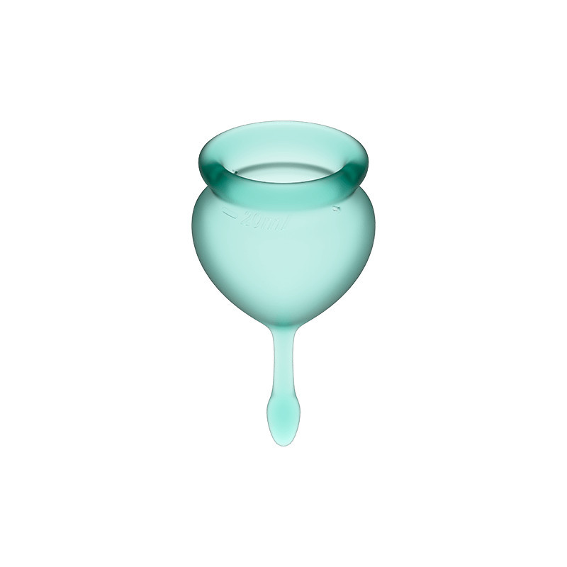 SATISFYER FEEL GOOD COPA MENSTRUAL VERDE OSCURO
