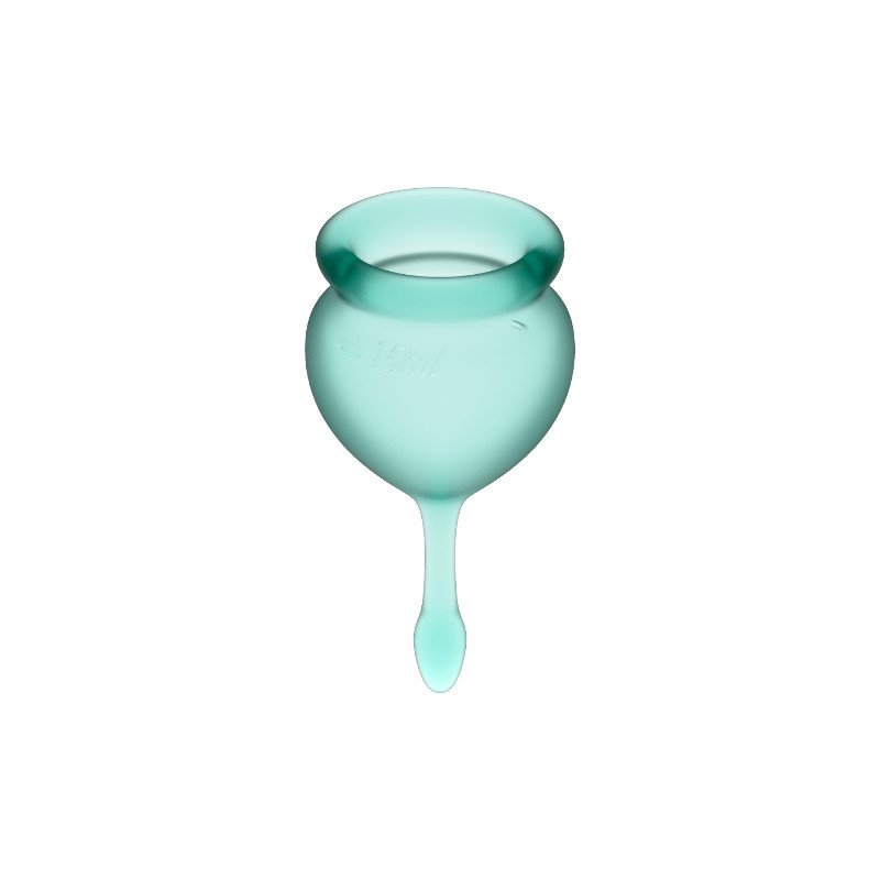 SATISFYER FEEL GOOD COPA MENSTRUAL VERDE OSCURO