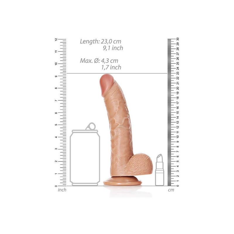 REALROCK PENE REALiSTICO CON TESTiCULOS 8 205 CM