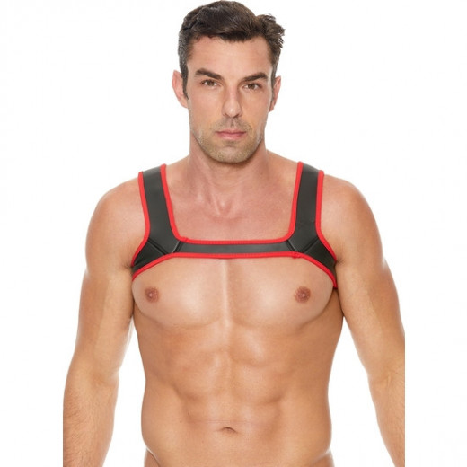 OUCH PUPPY PLAY ARNeS DE NEOPRENO ROJO