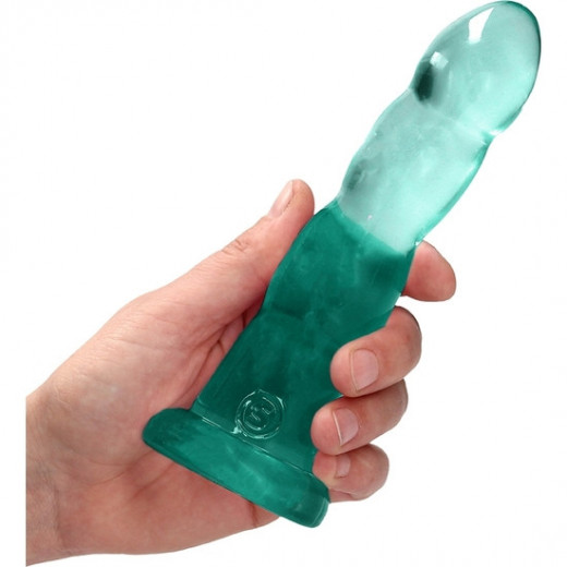 REALROCK DILDO APTO PARA USO VAGINAL Y ANAL 7 17 CM TURQUESA