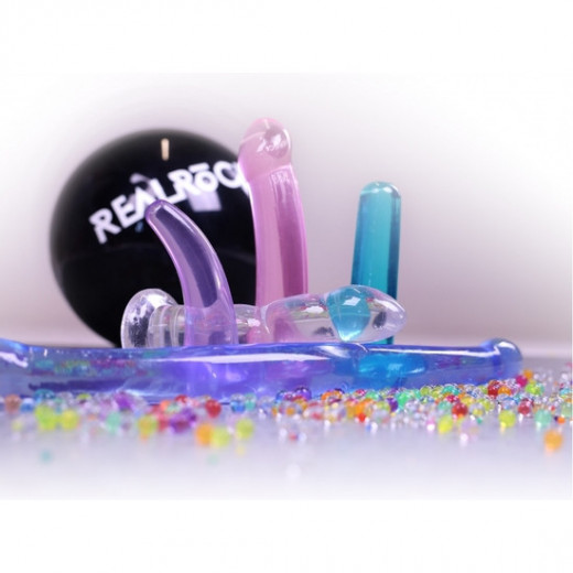REALROCK DILDO APTO PARA USO VAGINAL Y ANAL 7 17 CM TURQUESA