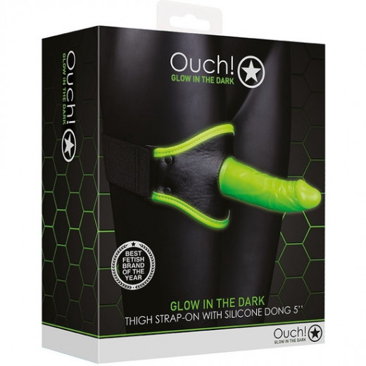 OUCH ARNeS CON STRAP ON PARA MUSLO GLOW IN THE DARK