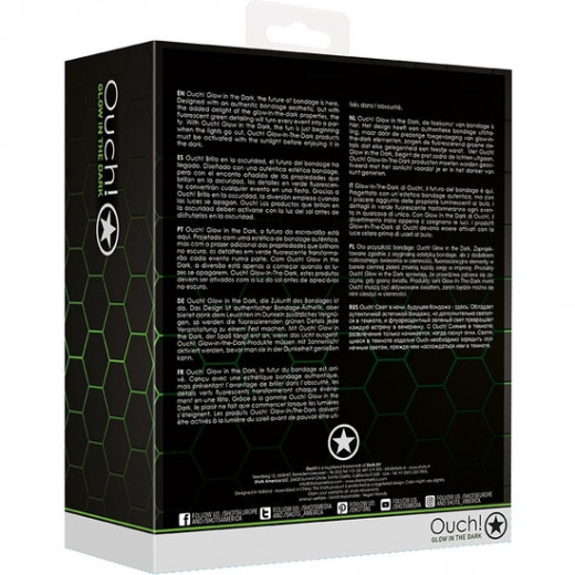 OUCH ARNeS CON STRAP ON PARA MUSLO GLOW IN THE DARK
