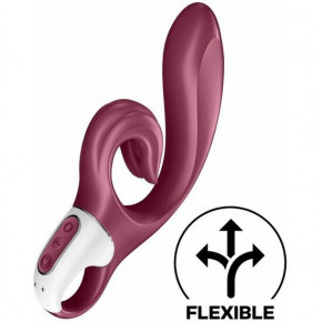 SATISFYER LOVE ME CONEJITO VIBRADOR FLEXIBLE ROJO