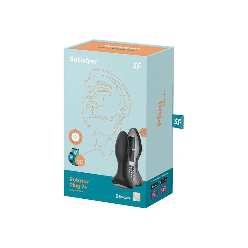 SATISFYER ROTATOR PLUG 2 CONNECT APP NEGRO