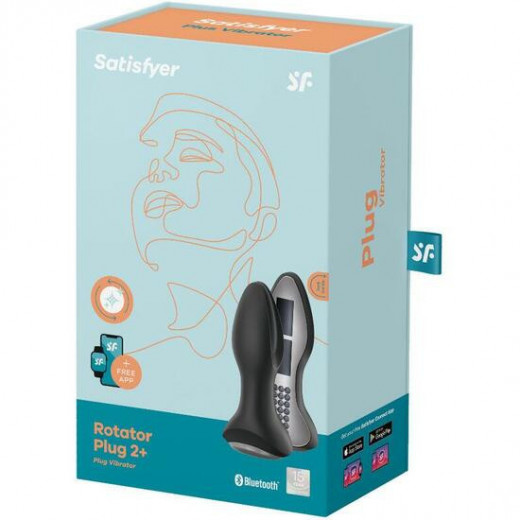SATISFYER ROTATOR PLUG 2 CONNECT APP NEGRO