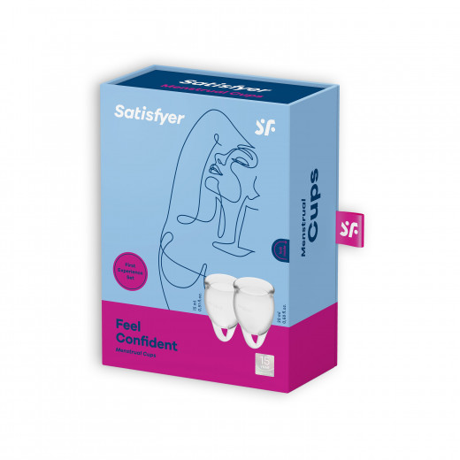 SATISFYER FEEL CONFIDENT COPA MENSTRUAL TRANSPARENTE