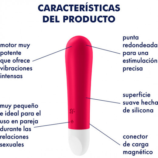 SATISFYER ULTRA POWER BULLET 1 ROJO