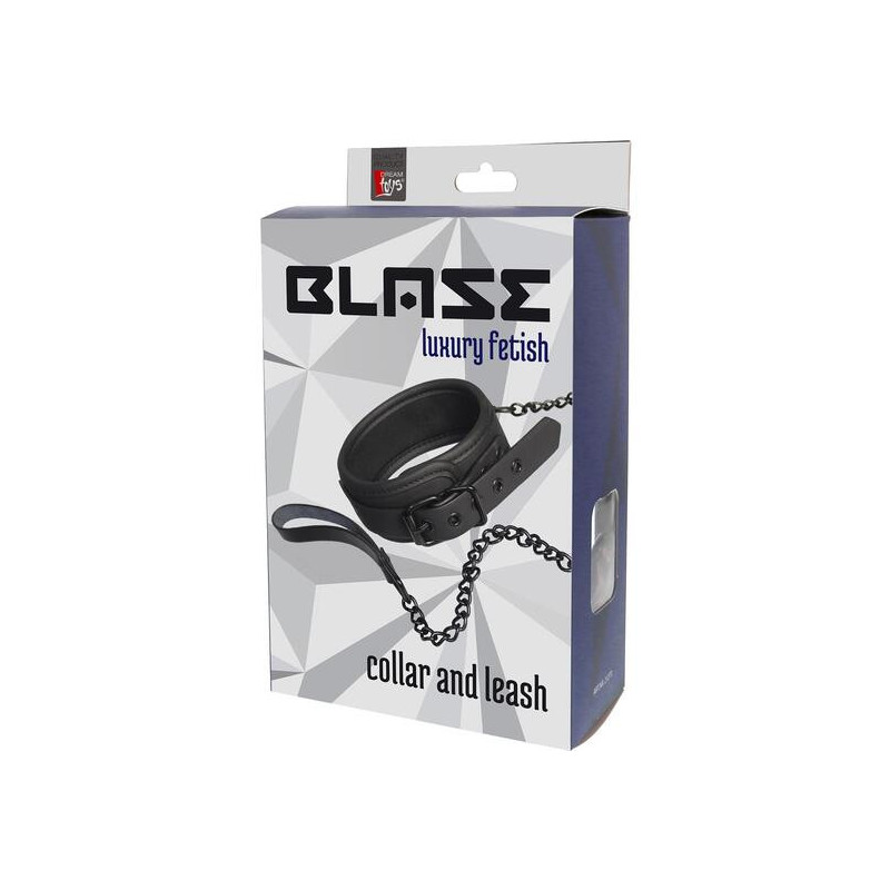 BLAZE COLLAR AND LEASH BLACK
