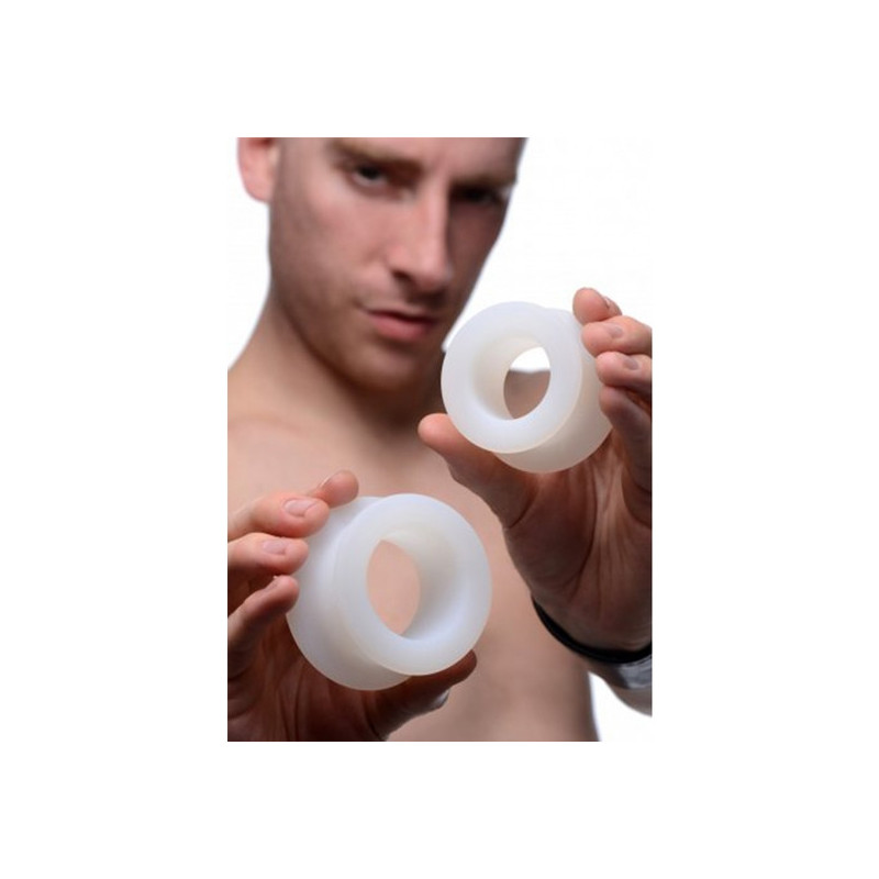 JUEGOS DE ANILLOS SILICONA BLANCO