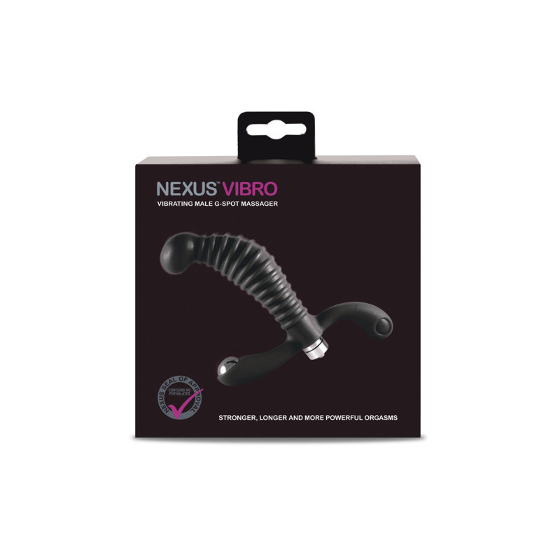 NEXUS VIBRO MASAJEADOR DEL PUNTO G MASCULINO CON VIBRADOR NEGRO