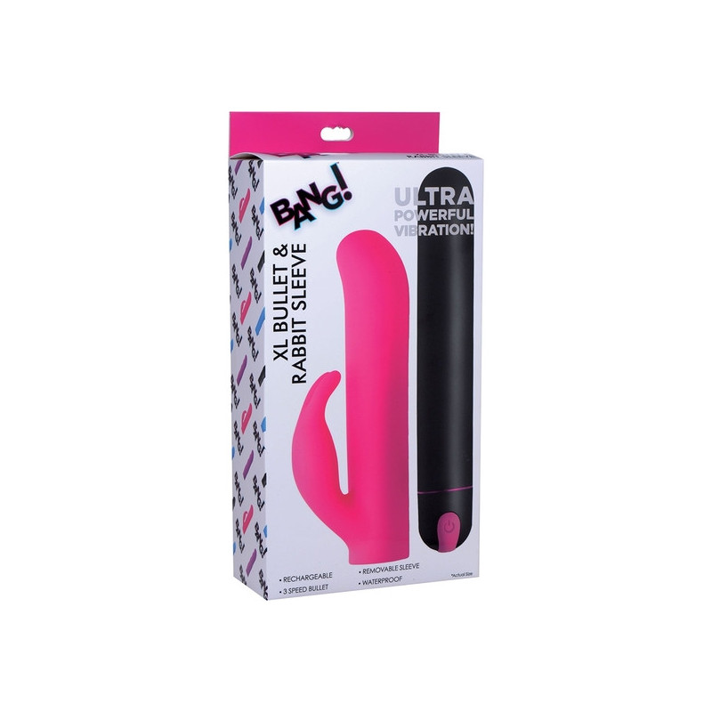 BALA XL MaS FUNDA SILICONA CONEJITO ROSA