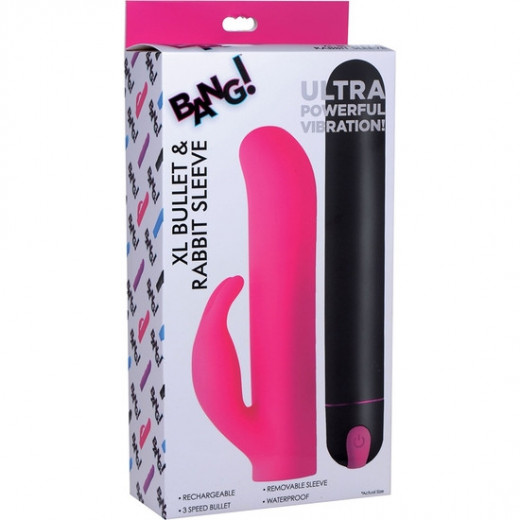BALA XL MaS FUNDA SILICONA CONEJITO ROSA