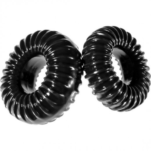 PACK 2 ANILLOS DE SILICONA ELaSTICOS SLIM NEGRO