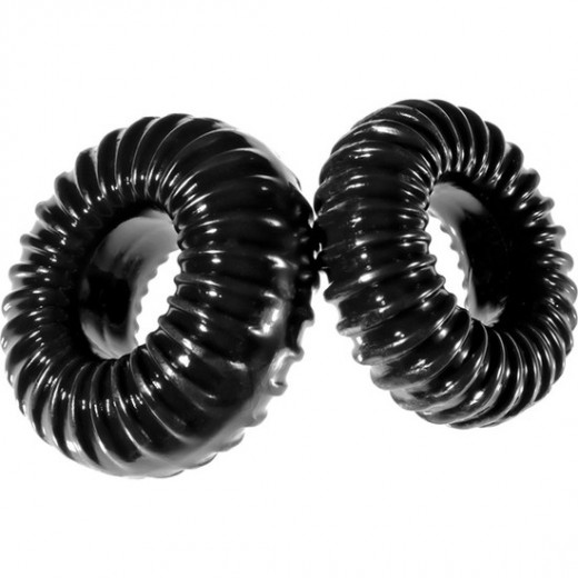 PACK 2 ANILLOS DE SILICONA ELaSTICOS SLIM NEGRO