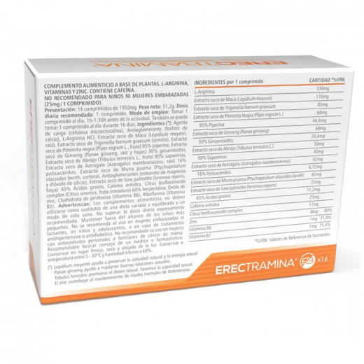 Erectramina 16 Uds | Comprar online sexplace.es