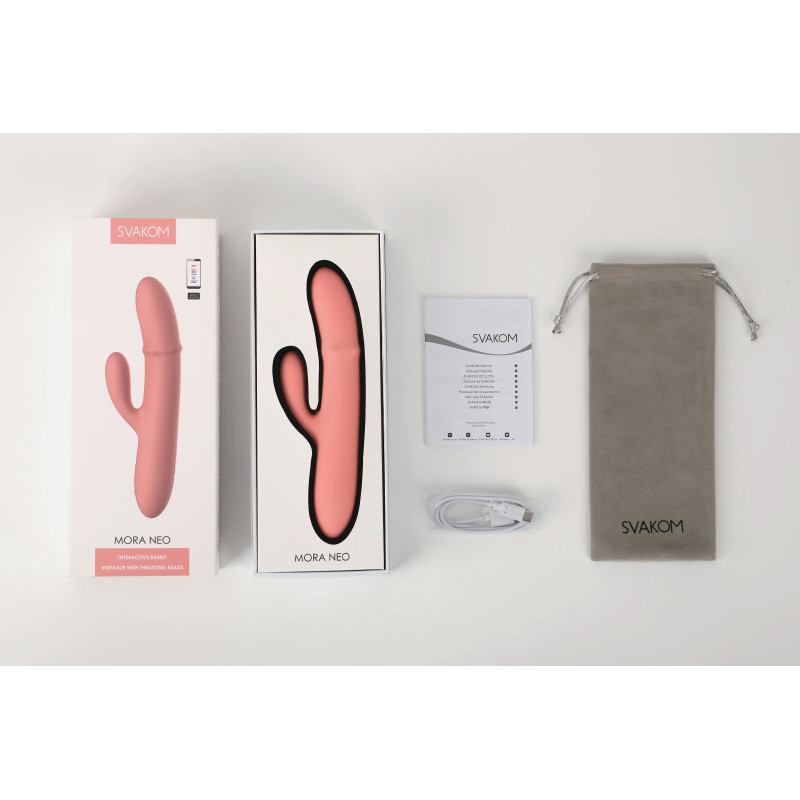 Vibrador conejito Svakom Mora Neo - Bluetooth y Empuje Automático