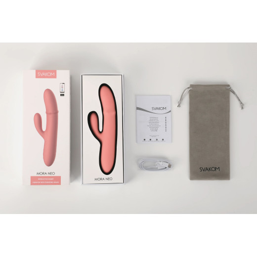 Vibrador conejito Svakom Mora Neo - Bluetooth y Empuje Automático