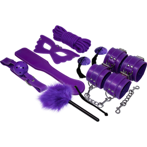 Experience - BDSM Fetish Kit Serie Purple - Set Completo de 8 Piezas