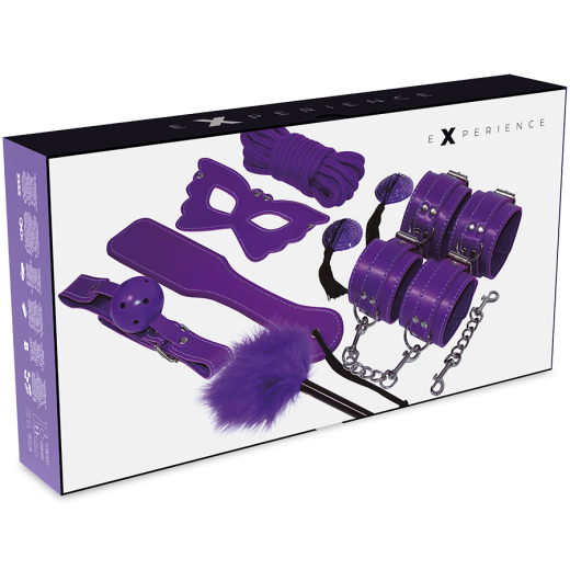 Experience - BDSM Fetish Kit Serie Purple - Set Completo de 8 Piezas