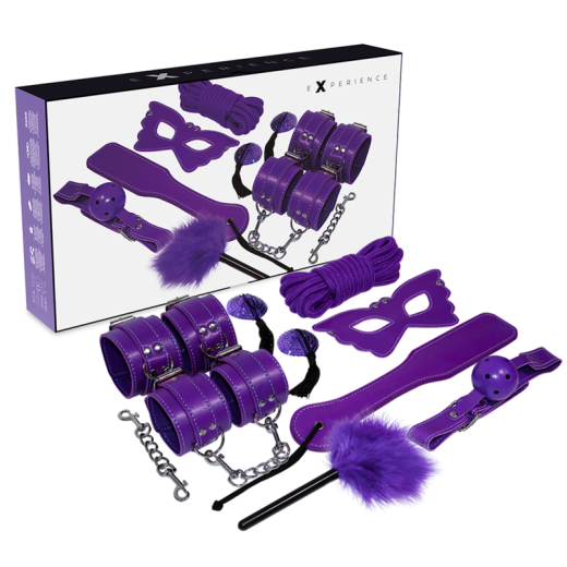 Experience - BDSM Fetish Kit Serie Purple - Set Completo de 8 Piezas