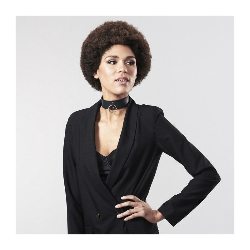 BIJOUX INDISCRETS MAZE - COLLAR CON CORREA NEGRO